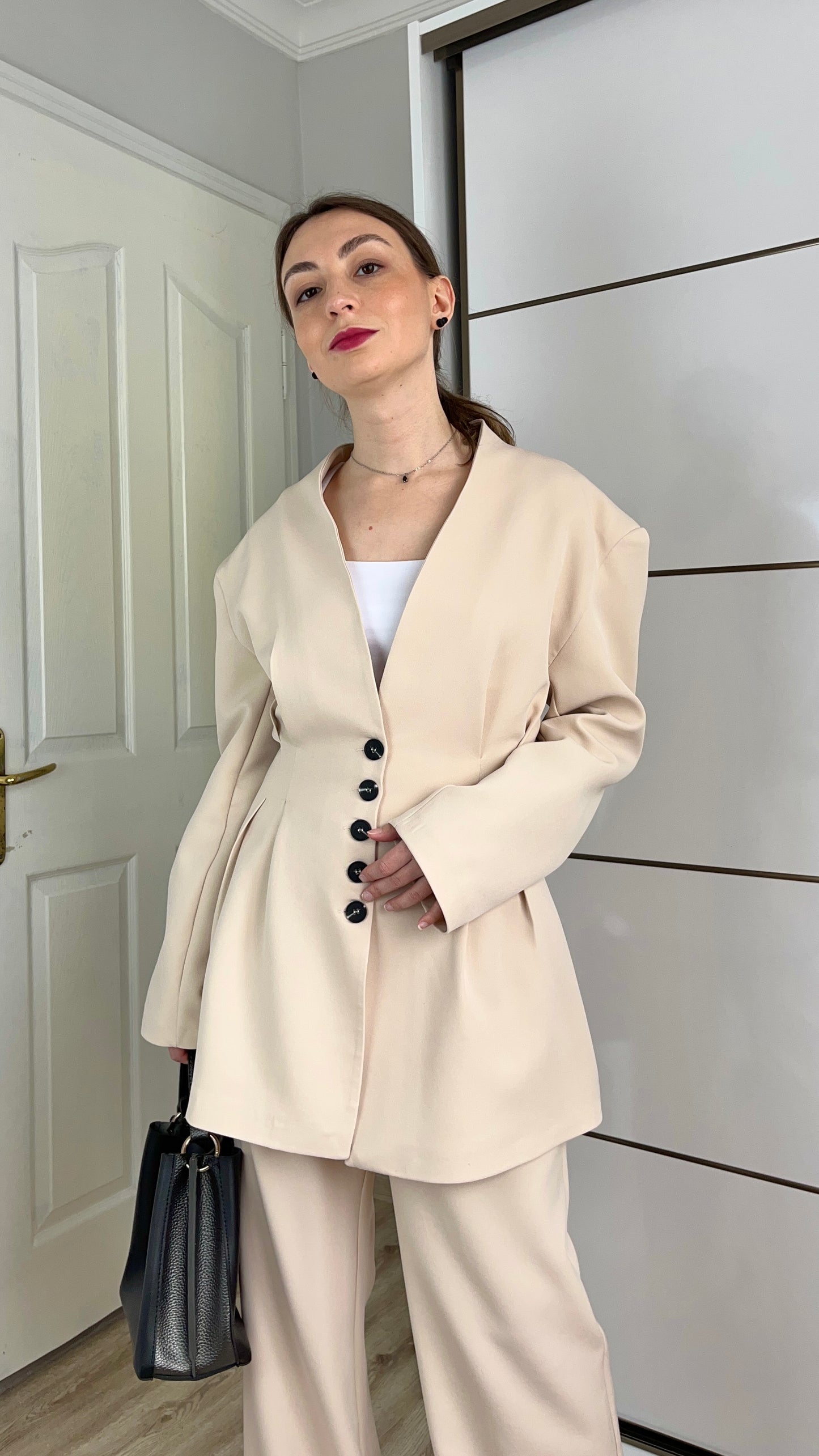 Pensli Ceket Pantolon Taş Takım