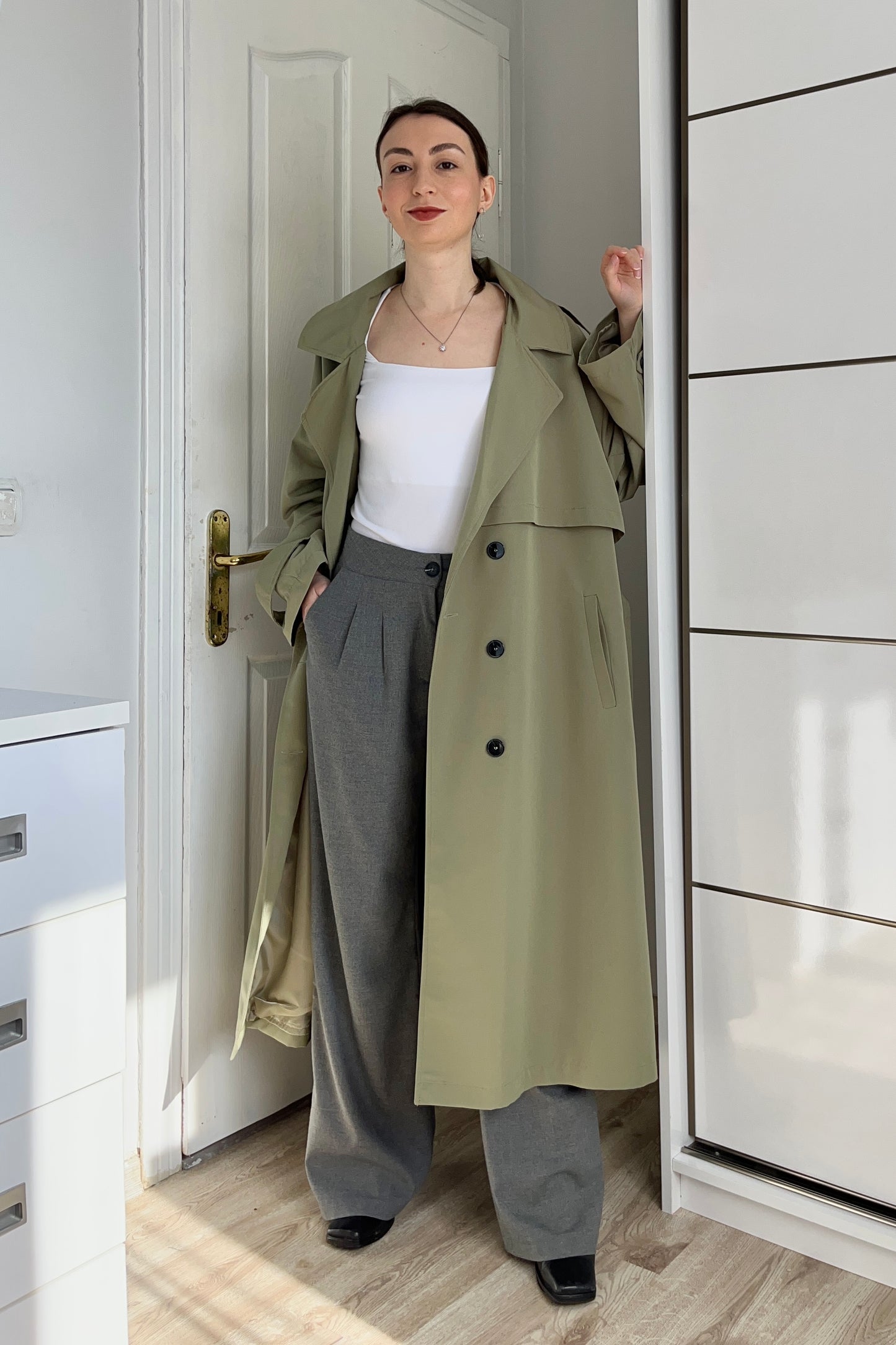 Oversize Çağla Trençkot