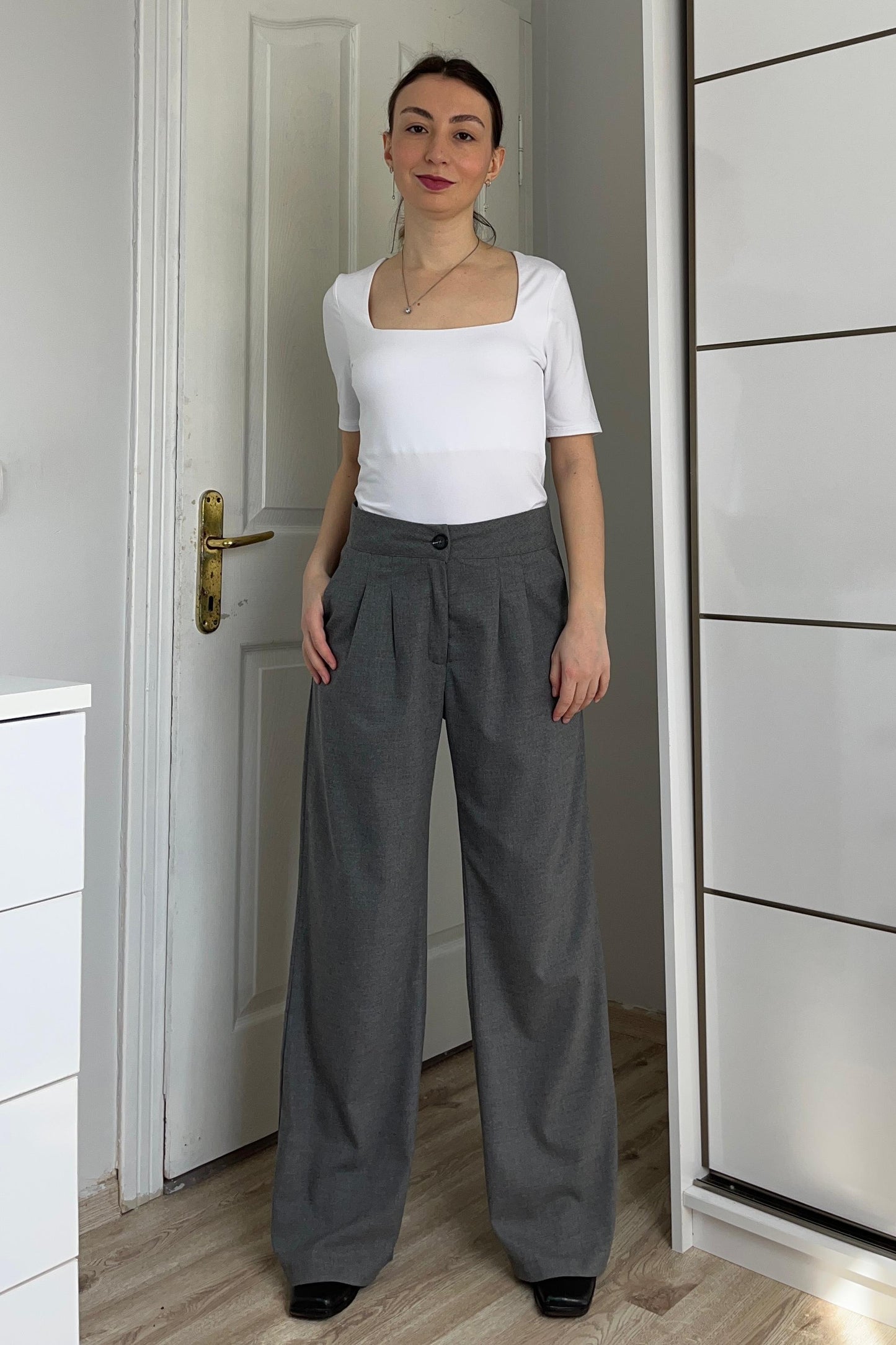 Pamuklu Maskülen Füme Pantolon