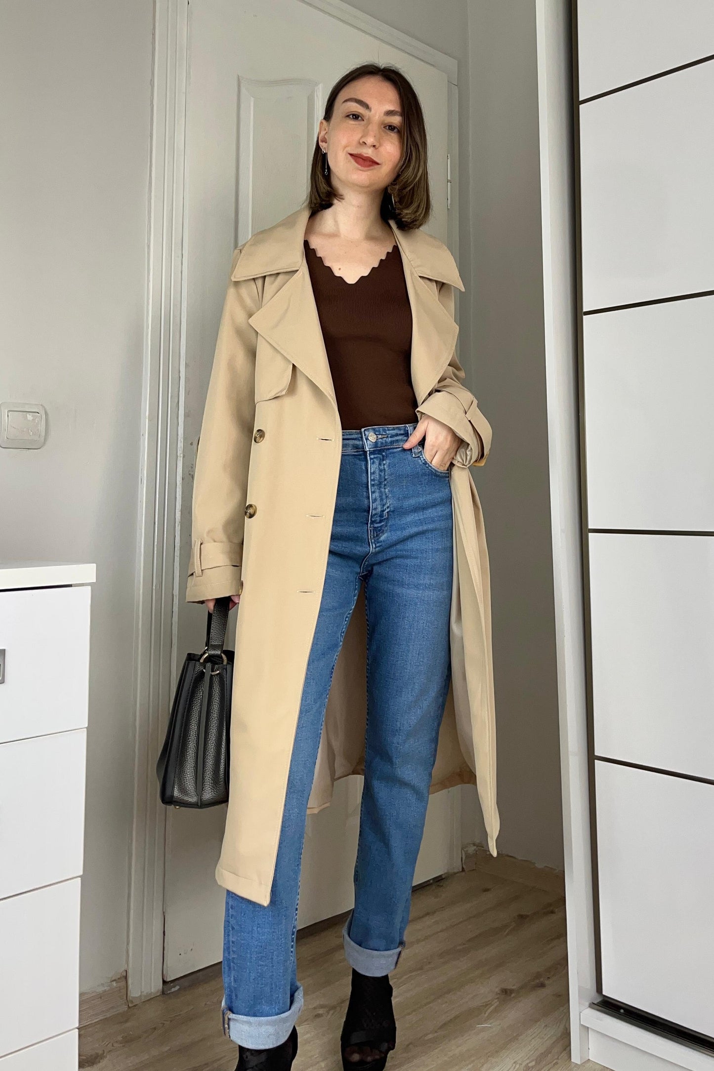 Klasik Taş Trençkot