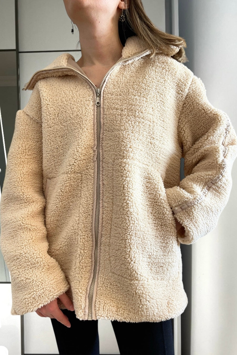 Taş Peluş Mont